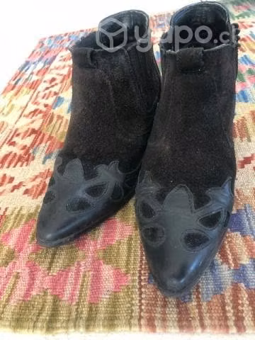 Botines cuero/ gamuza / ZARA nº36