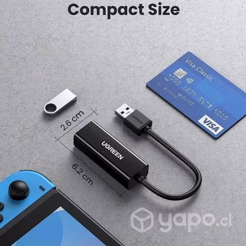 Adaptador CR111 USB 3.0 Rj45 Gigabit Ethernet - Imagen 2