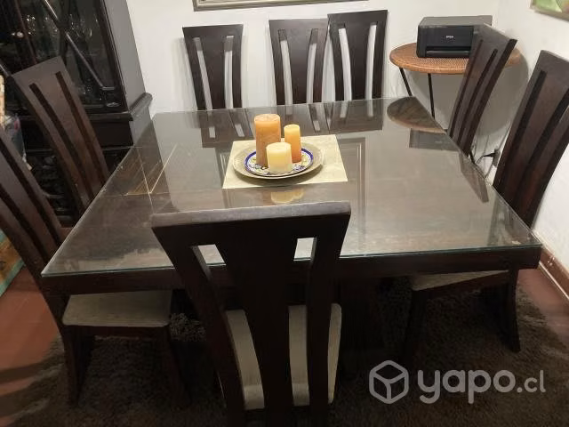Comedor cuadrado 8 sillas