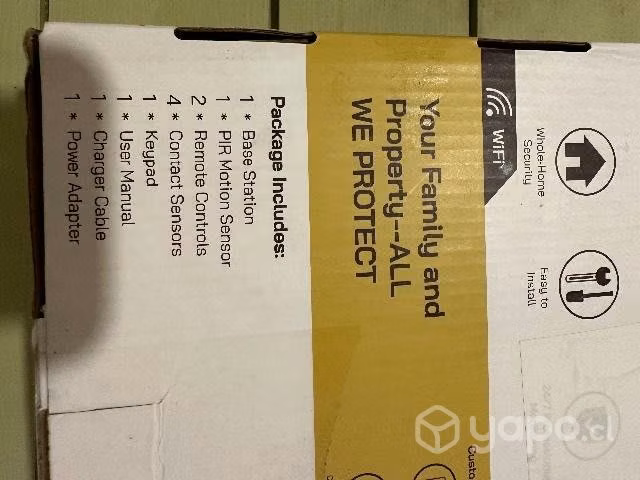 Kit de alarma inalámbrico de 9 piezas GRSICO
