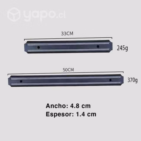 Imán Barra Magnética Cocina Porta Cuchillos 50 Cm