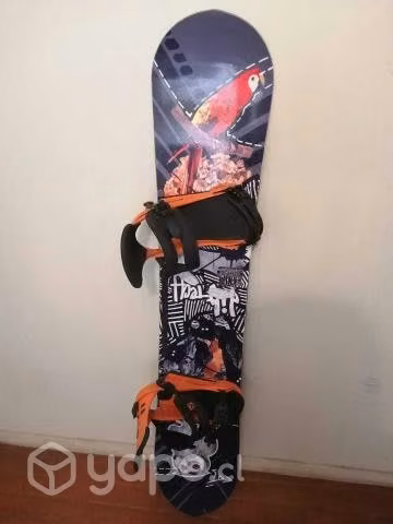 Tabla snowboard lib tech + fijaciones union