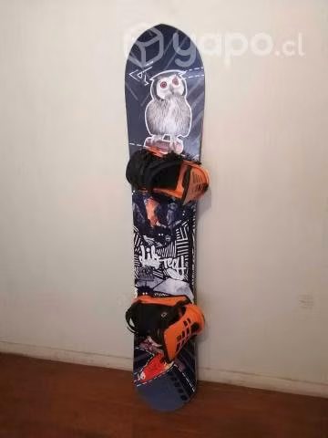 Tabla snowboard lib tech + fijaciones union