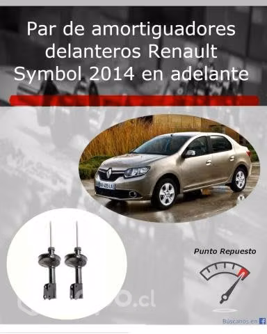 Par de amortiguadores delanteros Renault Symbol - Imagen 2