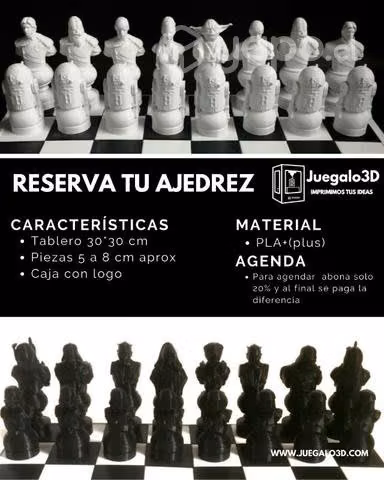 Ajedrez temático Impresión 3D