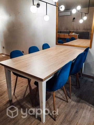 Comedor con 6 sillas - se extiende hasta 2,8m