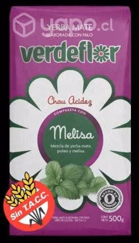 Yerba verde flor melisa sin gluten