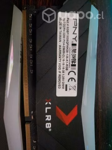 Memoria Ram 4x8 Total 32gb 3200 Hz Pny