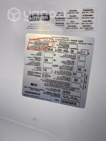 Refrigerador general electric, con ice maker