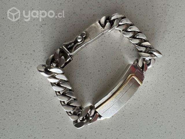 Pulsera plata 950 95 gramos 2 gramos de oro k - Imagen 4