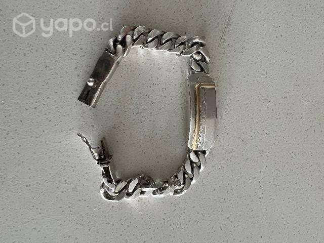 Pulsera plata 950 95 gramos 2 gramos de oro k - Imagen 2