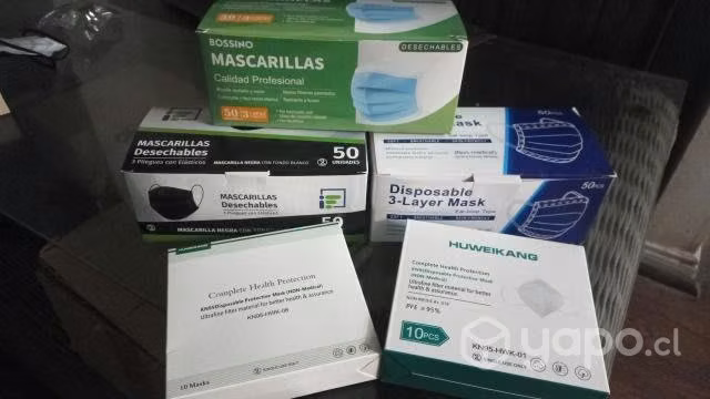 Mascarillas desechables todos los modelos