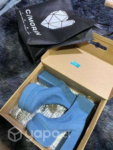 Botines color azul talla 36 - Imagen 2