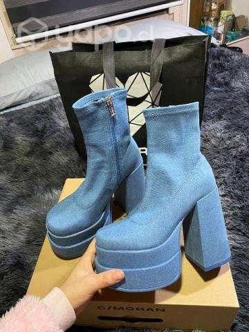 Botines color azul talla 36 - Imagen 3