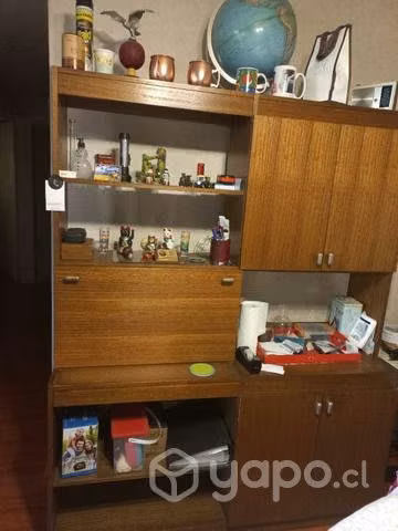 Biblioteca, licorera de madera - Imagen 2