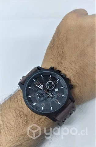 Reloj casual para caballero acero inoxidable y cue - Imagen 3