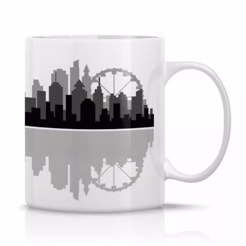 Taza/Tazon/Mug Silueta De Ciudad 182
