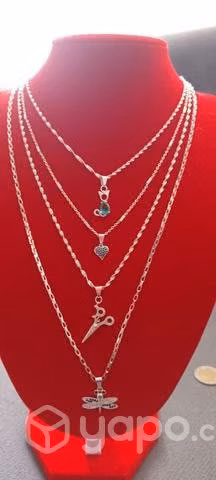 Cadenas y collar de plata ley 925