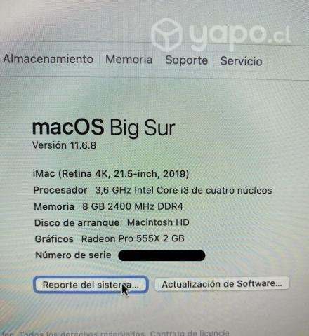 COMPUTADOR iMAC Retina 4K 21.5-inch 2019 - Imagen 3