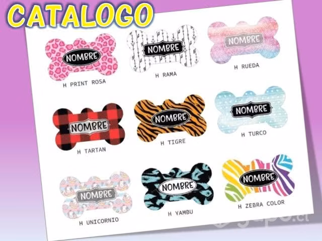 Placas De Identificaciòn Para Mascotas Personaliza