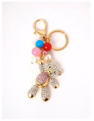 Llavero Osito Brillantes Colores