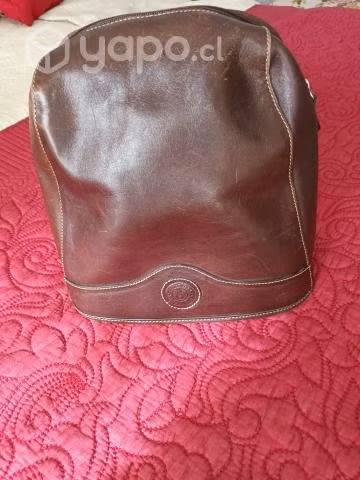 Cartera de cuero café