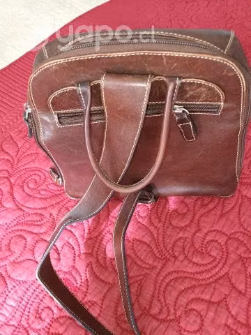 Cartera de cuero café - Imagen 2
