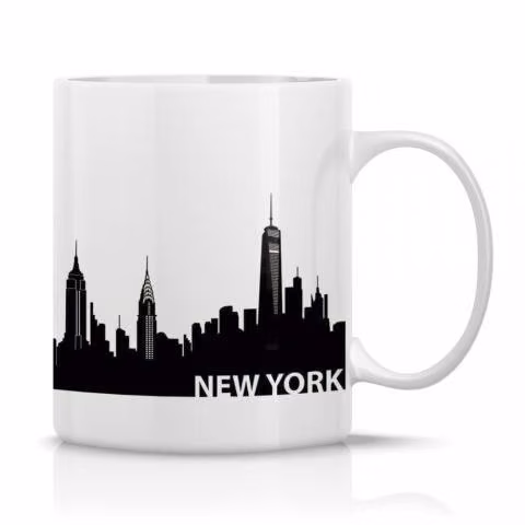 Taza/Tazon/Mug Silueta De La Ciudad De New York 18