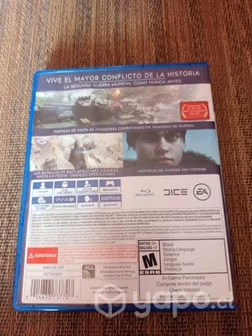 PS4 BATTLEFIELD V /usado