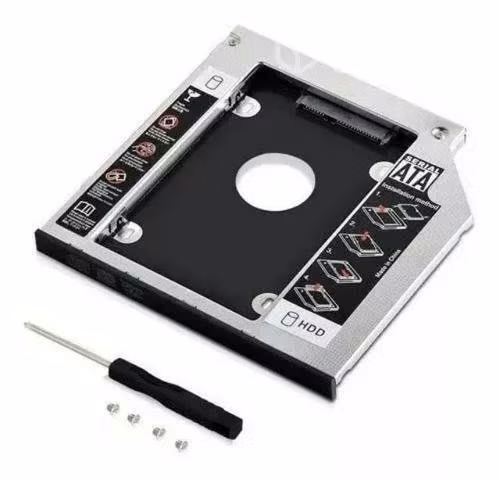 Caddy adaptador disco cd/DVD notebook. 9.5mm