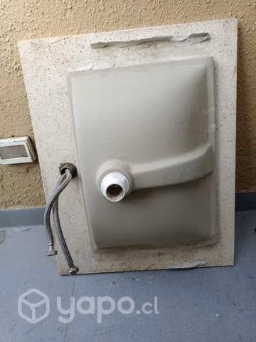 Lavamano con cubierta marmol travertino