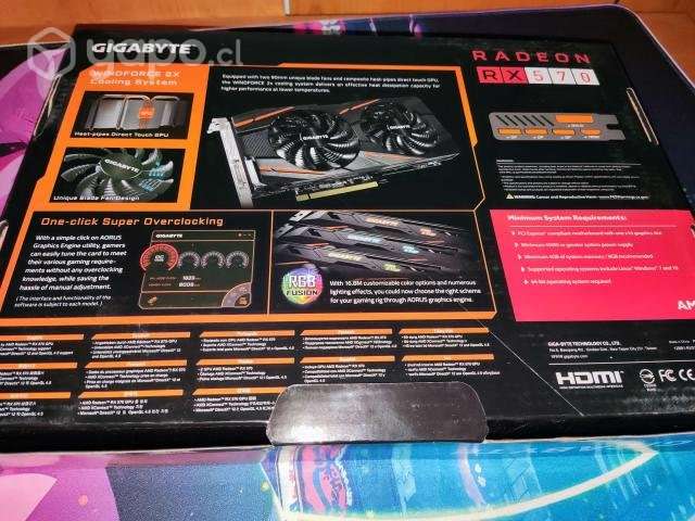 Tarjeta de video AMD Radeon RX 570 Gigabyte 4GB - Imagen 2