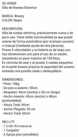 Silla de rueda eléctrica - Imagen 2