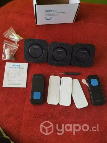 Set timbre inalámbrico 400mts 3bocinas 2pulsadores