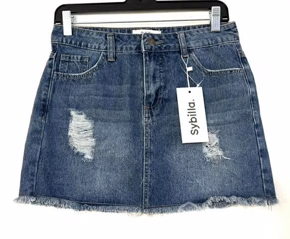 Mini Falda Jeans Marca Sybilla Talla S