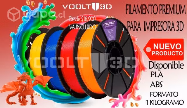 Filamento PLA para maquinas 3d