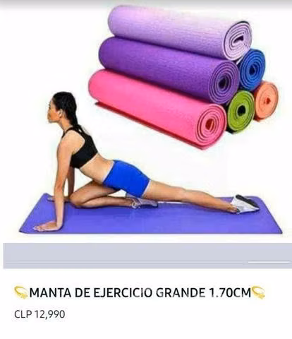 Manta de ejercicio grande 1.70cm