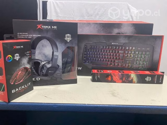 1 Cajas Combo Gamer XTRIKE ME 4 EN 1 sellado