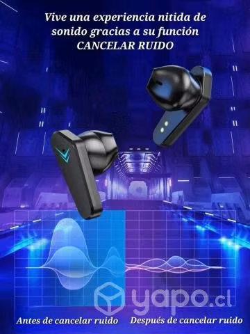 Audifonos gamer inhalambricos bluetooth x15 air