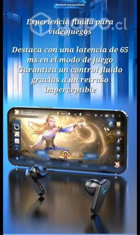 Audifonos gamer inhalambricos bluetooth x15 air