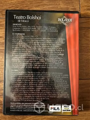 DVD Espartaco -Teatro Bolshoi - Imagen 2