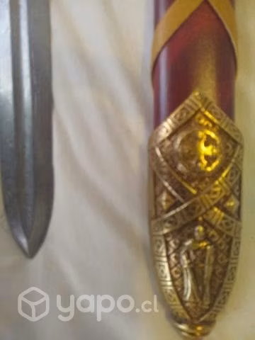 Espada Medieval , Caballero Cruzado, Con Vaina - Imagen 3