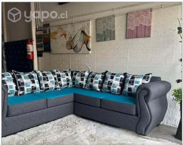 Living en L, fabrica de sillones, oferta de living
