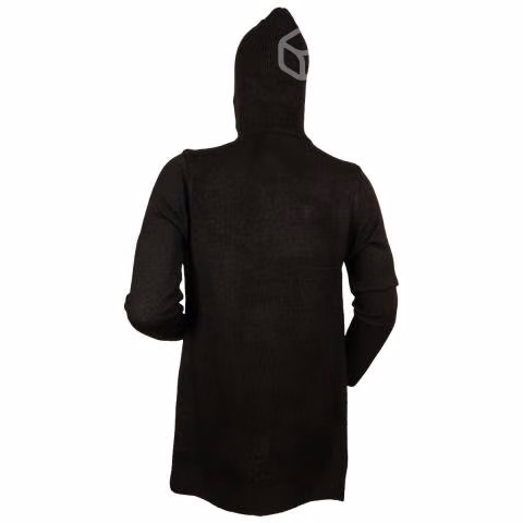 Chaleco Negro XXXL Con Gorro Largo Grueso 8811