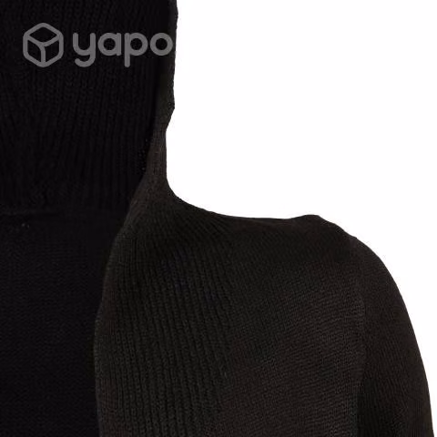 Chaleco Negro XXXL Con Gorro Largo Grueso 8811