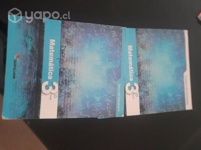 Libros Matemáticas, editorial santillana, 3 medio