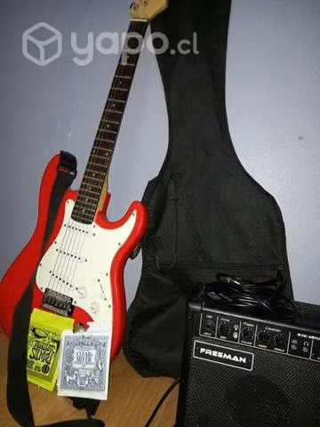Guitarra electrica mas parlante y accesorios