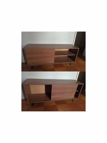 Rack TV con puerta corredera