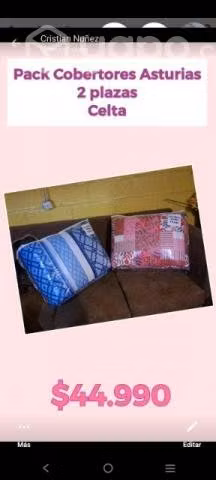 Cobertor almohadas