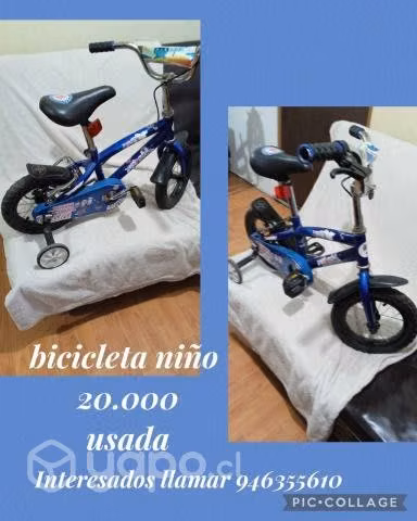 Bicicleta niño de 4 a 7 años, usada